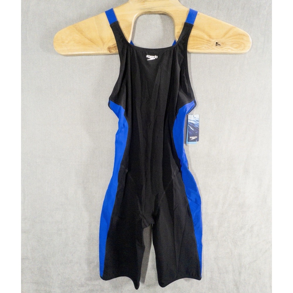 NWT Speedo Womens 14/40 PowerPLUS Kneeskin Raceback Competition Swimsuit Tech
